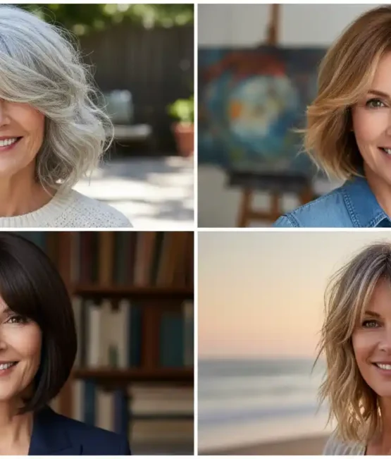 Medium-Length Haircuts for Older Women Flattering & Modern Styles